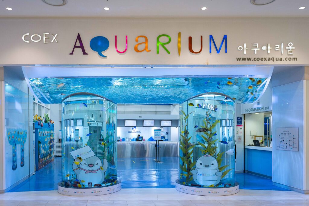Entrance of COEX Aquarium in Gangnam, Seoul
